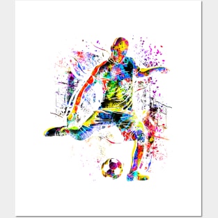 Play Soccer - Colorful Soccer Player - Goal Posters and Art